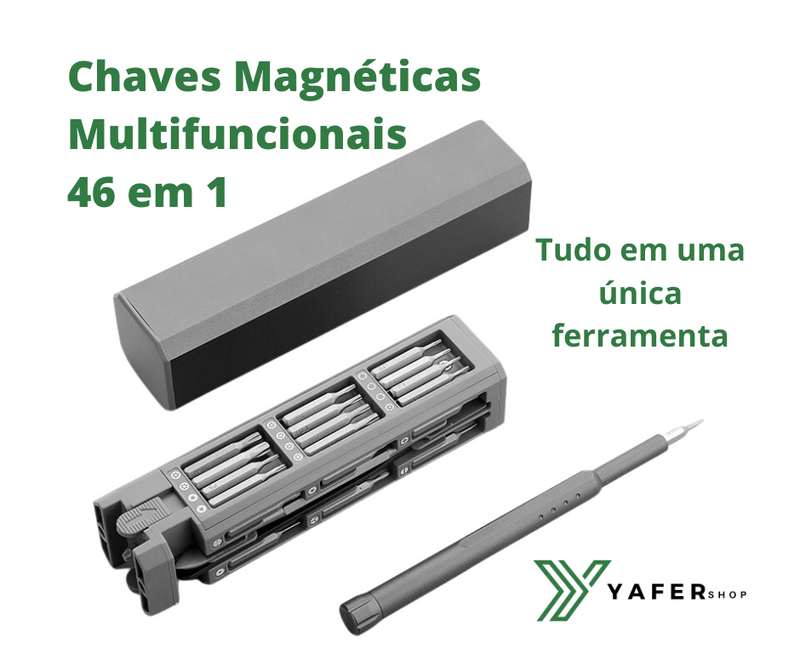 🪛Kit de Chaves Magnéticas Multifunções 46 peças em 1.✨