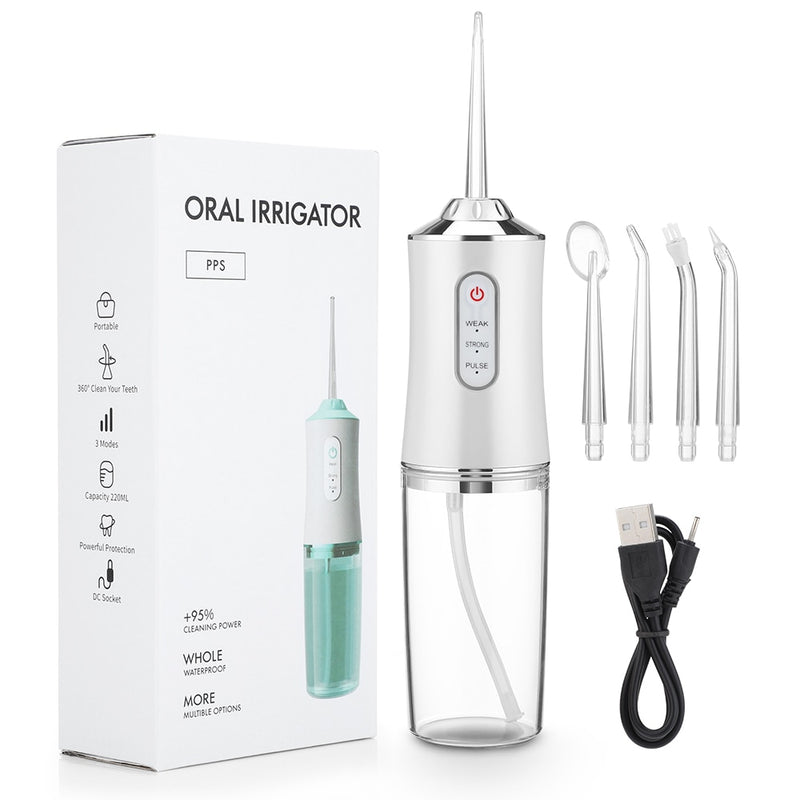 Fio Dental a Água - Irrigador Oral Portátil