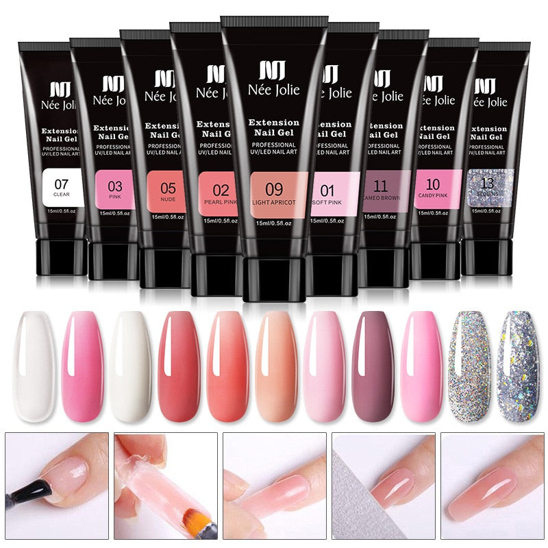 KIT UNHAS POLY NAIL GEL